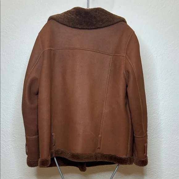 Annabelle Brown Shearling Jacket - Picture 3 of 11